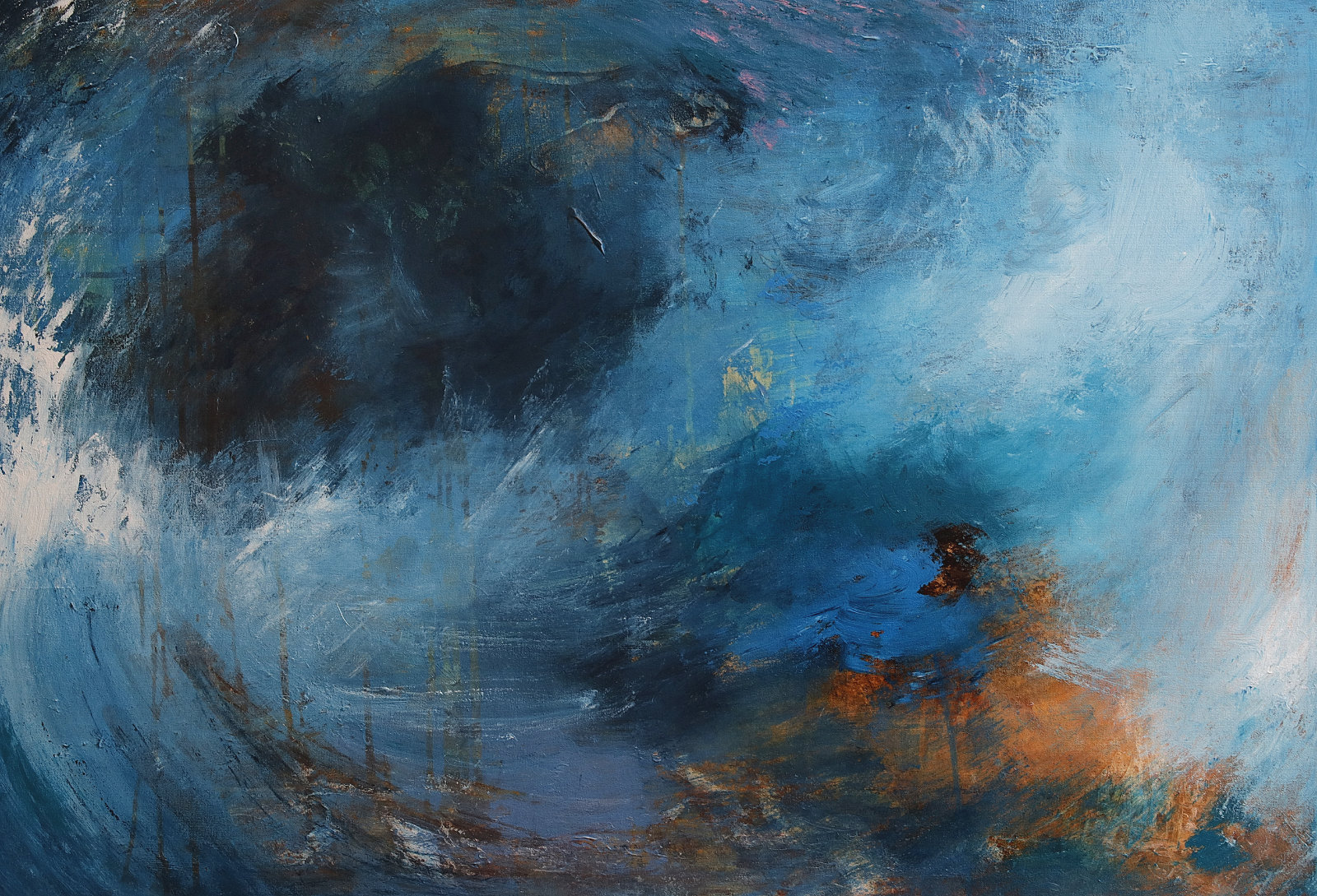 Storm, maalaus, Nadja Mikkilä, 2017