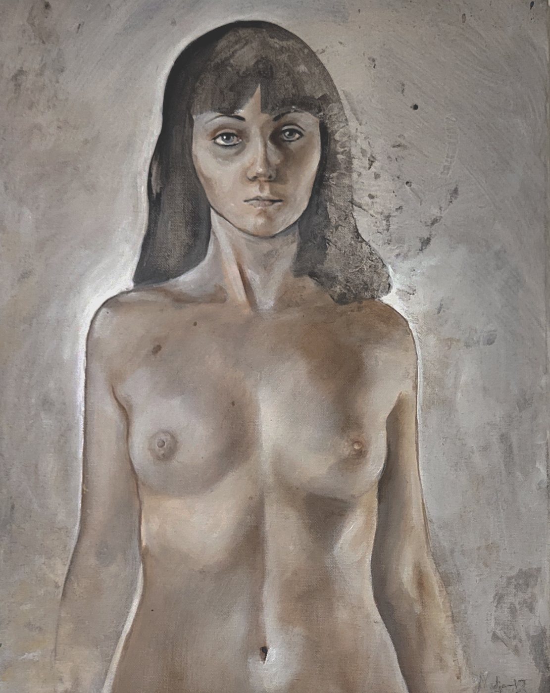 Self-Portrait, maalaus, Nadja Mikkilä, 2012