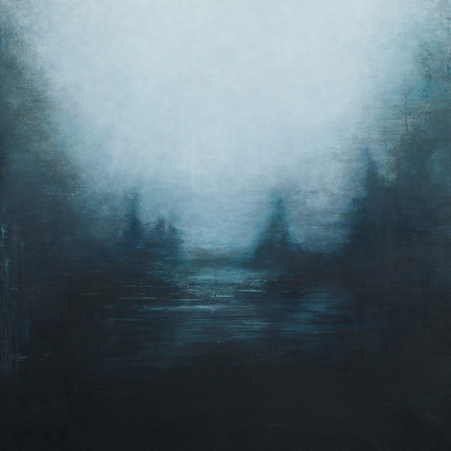 Blue October, maalaus, Nadja Mikkilä, 2021